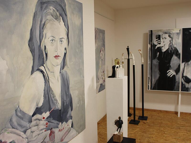 Ausstellung von Jochen Vollmond und Ullrich Zuehlke im Pop-Up Store Kreativ-Sinn in der Ludwigstra&szlig;e in Bad Br&uuml;ckenau.