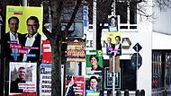 Wahlplakate in Coburg
