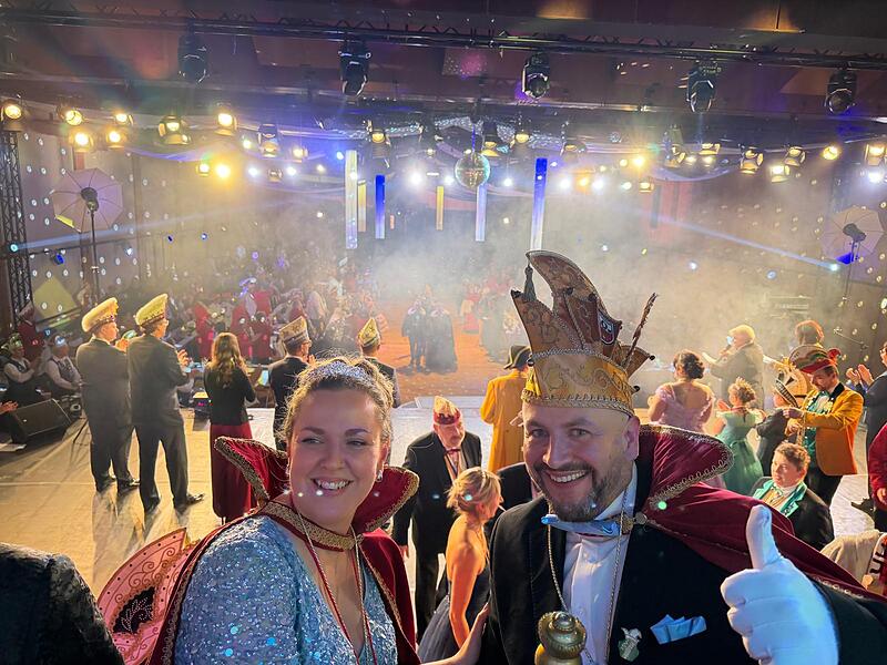 Das Kronacher Prinzenpaar Julia und Jens Kodalle