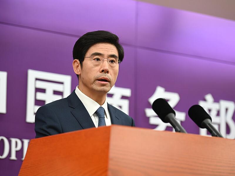 Chinas Sprecher Yadong im Handelsministerium