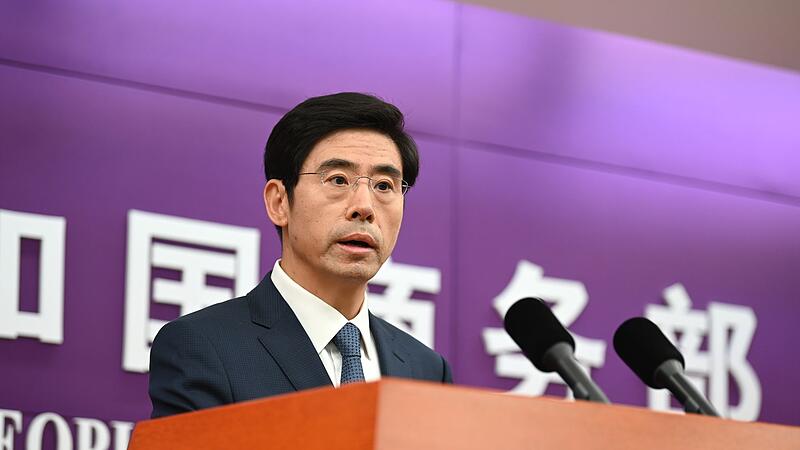Chinas Sprecher Yadong im Handelsministerium