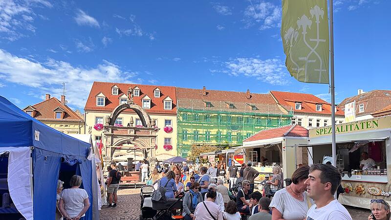 Michaelismarkt in der Innenstadt von Hammelburg