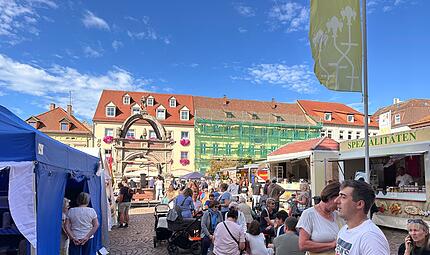 Michaelismarkt in der Innenstadt von Hammelburg