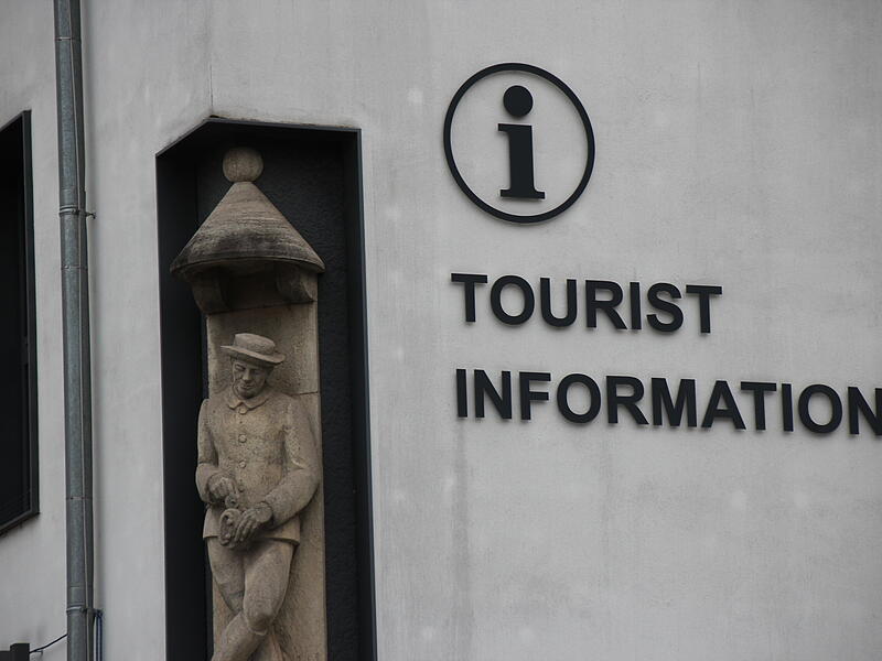 Der Sparer an der Tourist-Information in Kulmbach