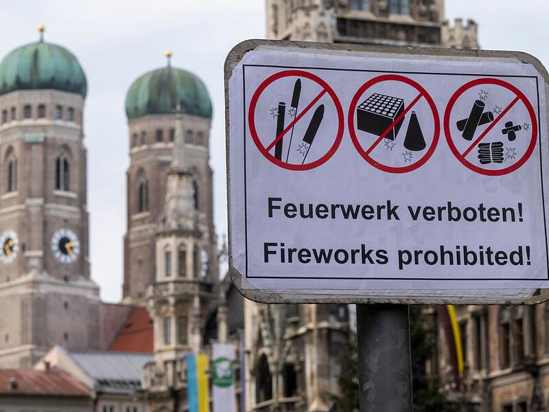 Feuerwerkverbot in der Innenstadt in M&uuml;nchen