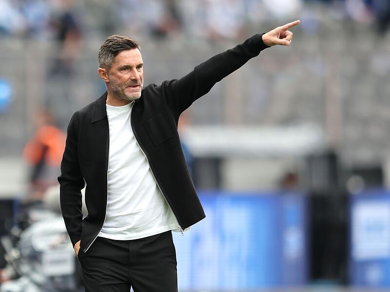 Trainer Stefan Leitl von Hertha BSC Trainer Stefan Leitl von Hertha BSC