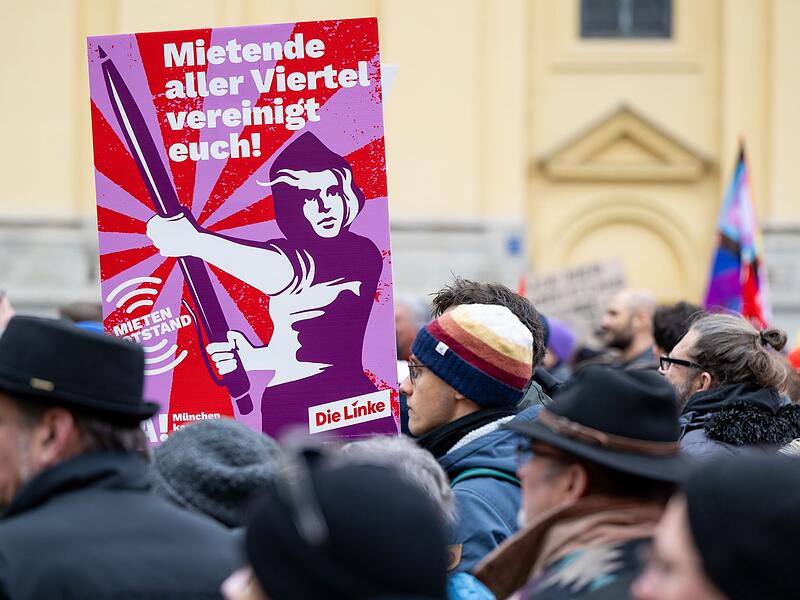 Mietendemo in M&uuml;nchen