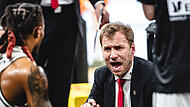 Anton Gavel steht mit seinen BMA365 Bamberg Baskets nach dem Sieg in Ulm im Play-off-Halbfinale.