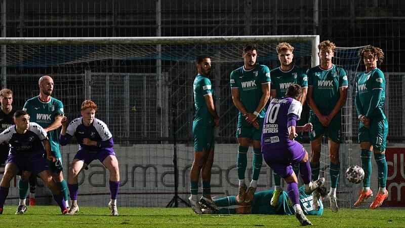 Lukasz Jankowiak erzielte mit seinem Freistoß das zwischenzeitliche 1:1 für den FC Eintracht Bamberg.
