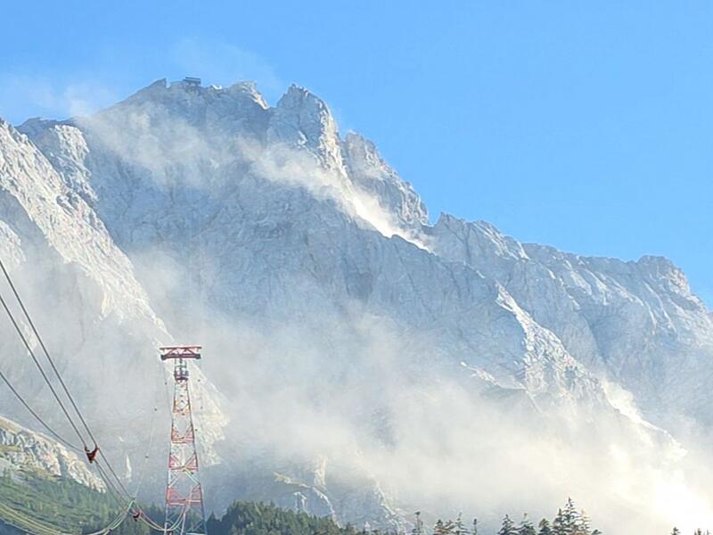 Großer Felssturz an der Zugspitze Großer Felssturz an der Zugspitze