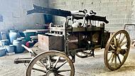 Die Handdruckspritze von 1867 ist nach über 70 Jahren nach Ahorn zurückgeholt worden.
