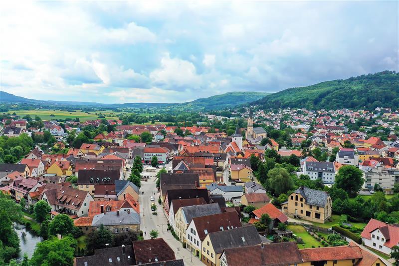 Luftbild EbermannstadtForchheim & Fränkische Schweiz
