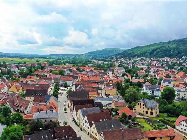 Luftbild EbermannstadtForchheim & Fränkische Schweiz