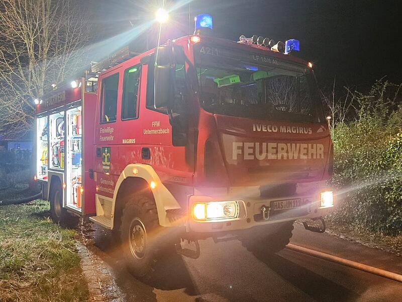 Brand in einem Kuhstall in Lahm