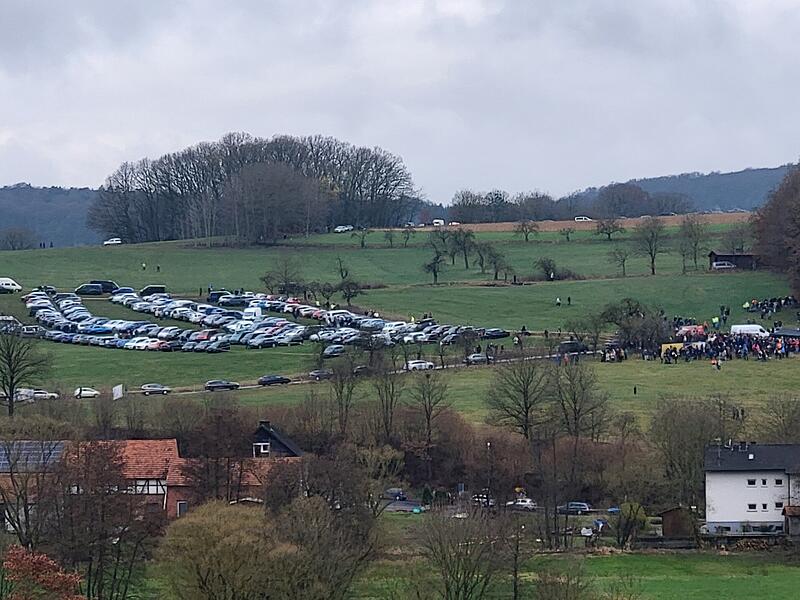 Die Sprengung der Thalaubachtalbr&uuml;cke bei Eichenzell