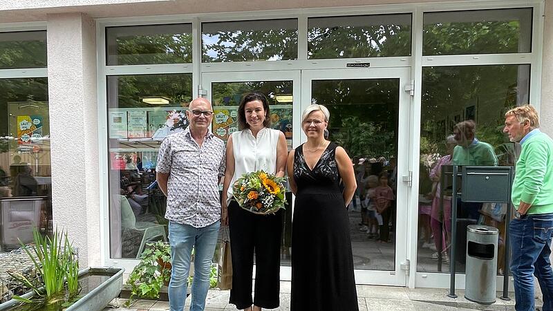 Vereinsvorsitzender Bernhard Gößmann-Schmitt, Schirmherrin Dorothee Bär und stv. Vereinsvorsitzende Astrid Schmitt