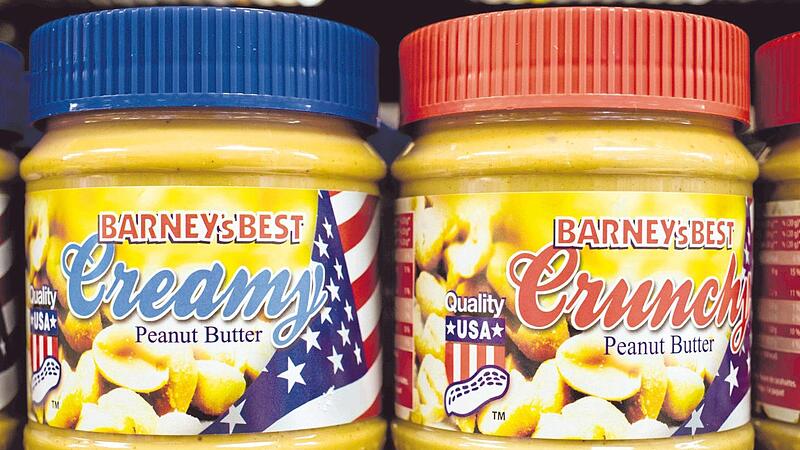 Die beliebte Erdnussbutter gibt es nicht nur in den USA.   