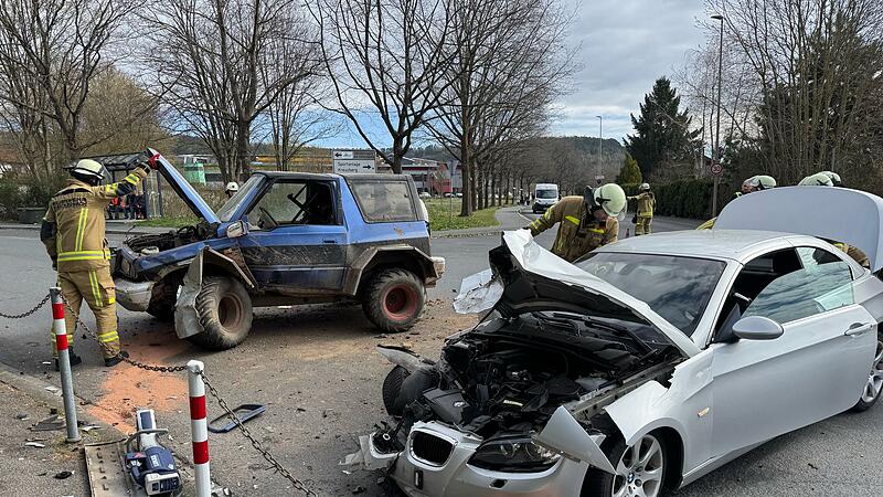In Kronach am Inneren Ring wurde von einem Fahrzeugf&uuml;hrer die Vorfahrt missachtet.