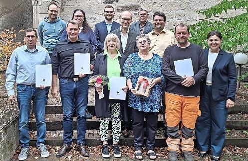 Wurden für ihr jahrzehntelanges Engagement geehrt: (v.l.) Christian Kreutzer, Thomas Ehrsam, Maria Barthold, Andrea Trebes-Pohl und Norbert Deuerling.