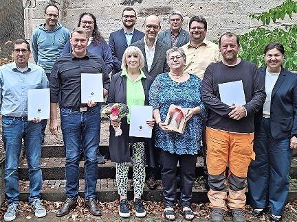 Wurden für ihr jahrzehntelanges Engagement geehrt: (v.l.) Christian Kreutzer, Thomas Ehrsam, Maria Barthold, Andrea Trebes-Pohl und Norbert Deuerling.