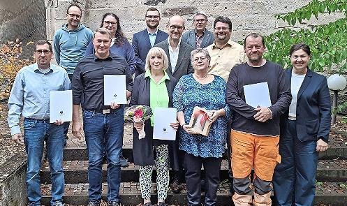Wurden für ihr jahrzehntelanges Engagement geehrt: (v.l.) Christian Kreutzer, Thomas Ehrsam, Maria Barthold, Andrea Trebes-Pohl und Norbert Deuerling.