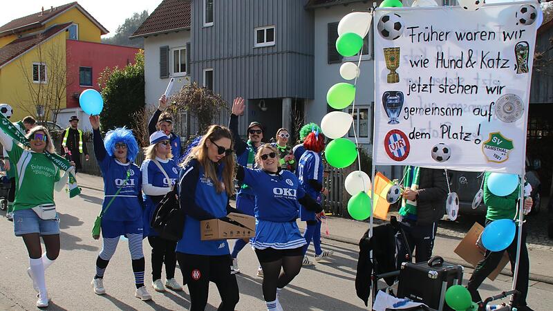 Sportlich unterwegs beim Sulzthaler Gaudiwurm. Sportlich unterwegs beim Sulzthaler Gaudiwurm.