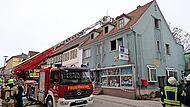 In einem Wohn- und Gesch&auml;ftshaus in der Hofheimer Landgerichtsstra&szlig;e brannte es am Montag im ersten Obergeschoss.