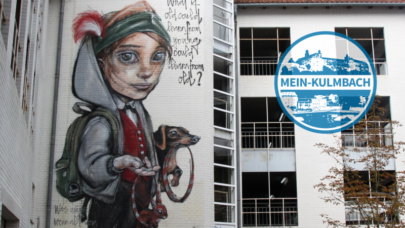 Street-Art von Hera von Herakut in Kulmbach