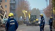 Nach der Explosion und einem Brand in einem Regensburger Wohnhaus