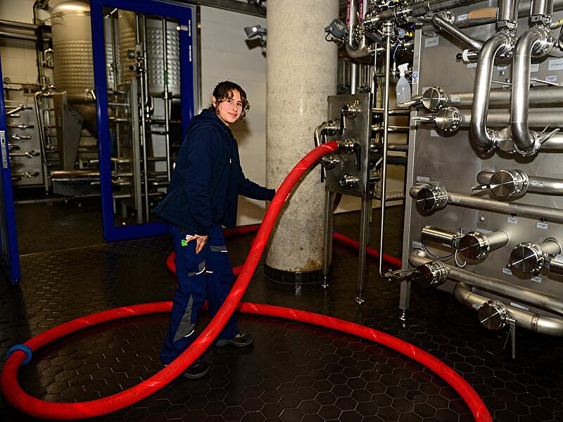 Kaiserdom Bamberg setzt auf BrauerinnenNeujahrsempfang der Stadt Bamberg 2024 Carolina Mallama Diaz lernt bei Bambergs größter Brauerei Kaiserdom in Gaustadt den Beruf der Brauerin und Mälzerin.