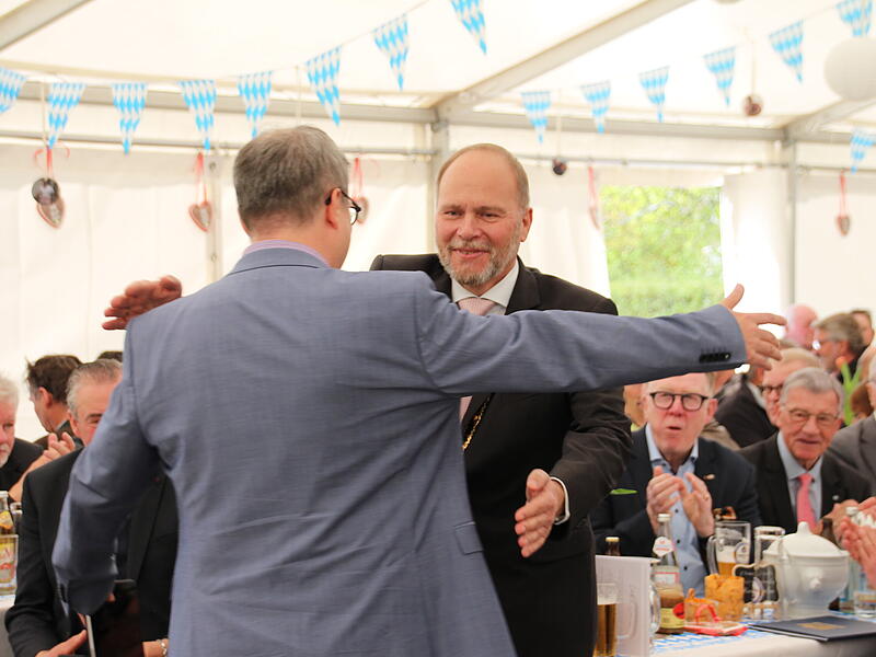 Verabschiedung von B&uuml;rgermeister Bernd Reisenweber in Ebersdorf bei Coburg