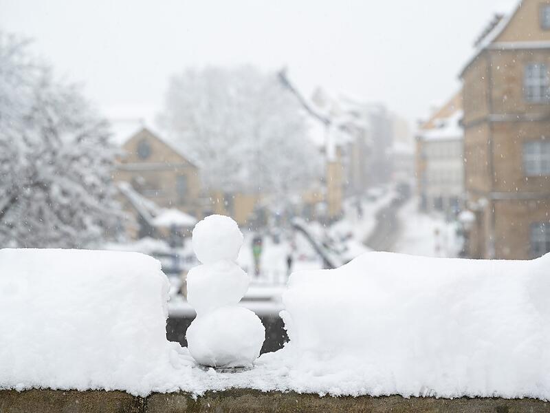 Einer der vielen Bamberger Schneem&auml;nner.
