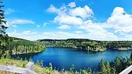 Die Trinkwassersperre am Mauthaus in Nordhalben, genannt Ködeltalsperre, speichert im großen Stausee mehr als 20 Millionen Kubikmeter Trinkwasser.