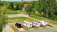 Der Stellplatz bei der Burg Waischenfeld ist für Wohnmobile geeignet.Forchheim & Fränkische Schweiz Der Stellplatz bei der Burg Waischenfeld ist für Wohnmobile geeignet.