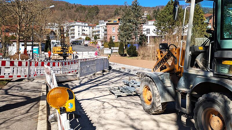 Baustelle Rosenstraße Baustelle Rosenstraße in Richtung Boxbergerstraße