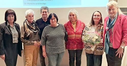 Sie „wuppen“ die Seniorengemeinschaft Lichtenfels; das SGL Vorstandsteam mit Referentin Karin Schubert, (von links): Regina Lorenz, Brigitte Raab, Alfred Scherbel, Edda Lindner, Monika Faber, Karin Schubert und Dr. Sigrid Christeiner.