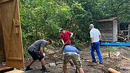 Arbeitseinsatz am Waldkindergarten