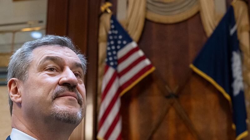 Bayerns Ministerpr&auml;sident S&ouml;der in den USA
