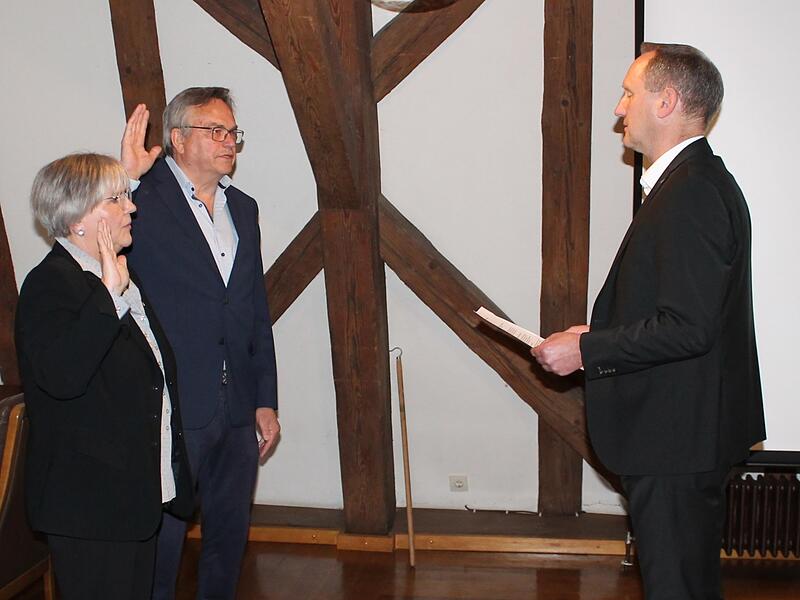 Vereidigung Sabine Weinbeer und Norbert Hartmann, Oberaurach