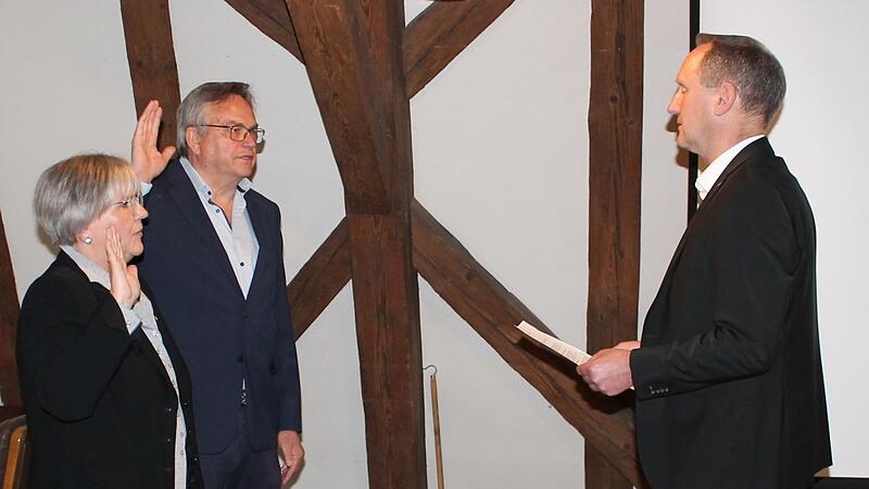 Vereidigung Sabine Weinbeer und Norbert Hartmann, Oberaurach