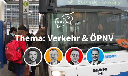 Soll der &Ouml;PNV in Zukunft eine st&auml;rkere Rolle spielen oder der Individualverkehr? Was die Landratskandidaten auf diese Frage geantwortet haben.