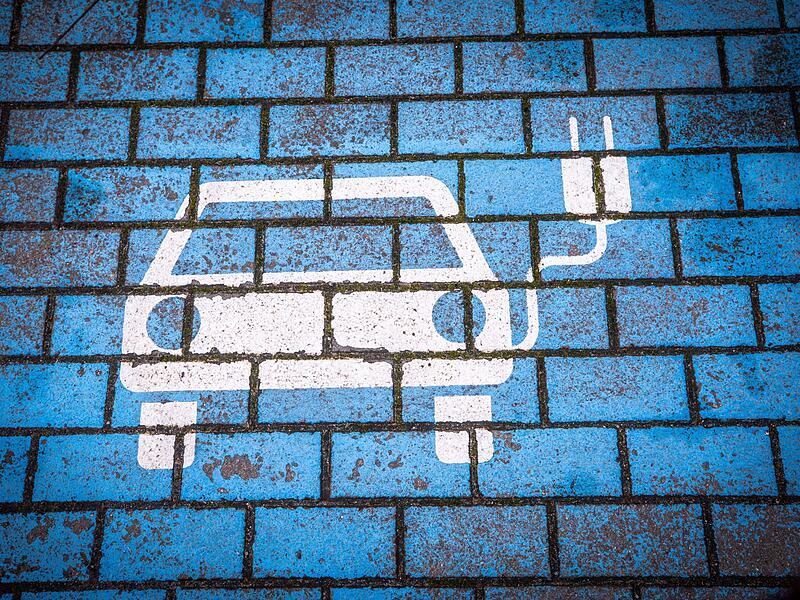 Parkplatz für Elektroauto