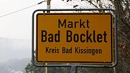 Ortsschild Bad Bocklet Symbol Symbolbild