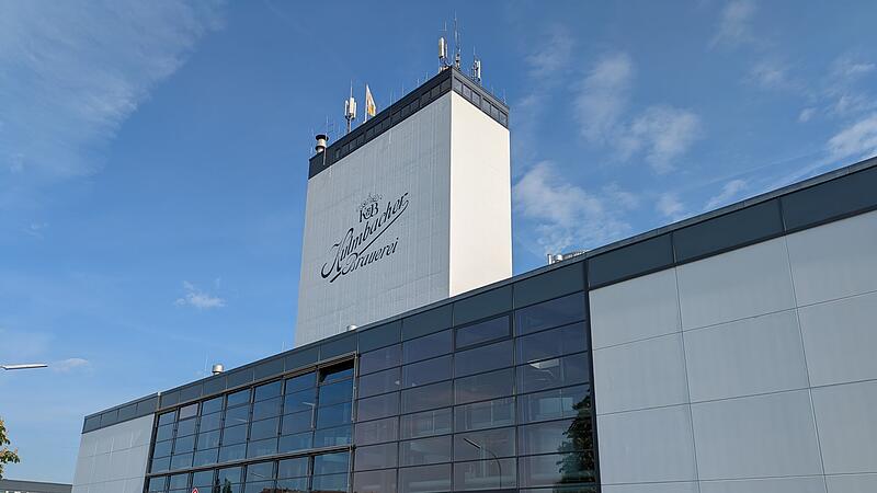 Blick auf das Gesch&auml;ftsgeb&auml;ude der Kulmbacher Brauerei