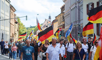 Projekt M1llion demonstriert in Bamberg für anderes Deutschland Projekt M1llion demonstriert in Bamberg für anderes Deutschland