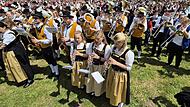 Gänsehautmoment: 1000 Musiker spielten zusammen beim großen Bundesbezirksmusikfest in Oberhaid. Gänsehautmoment: 1000 Musiker spielten zusammen beim großen Bundesbezirksmusikfest in Oberhaid.