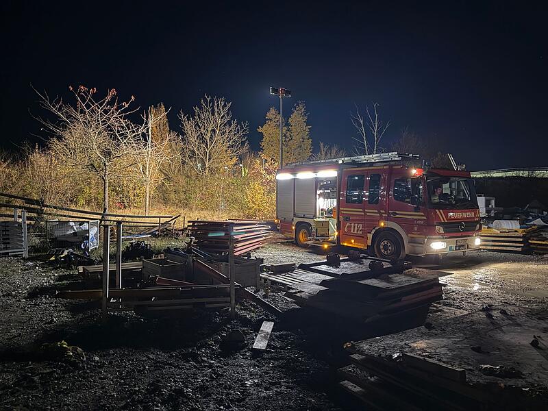 Brand in Obdachlosenlager