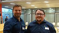 Thomas Wagenhäuser würdigt das scheidende Vorstandsmitglied Sebastian Noll.