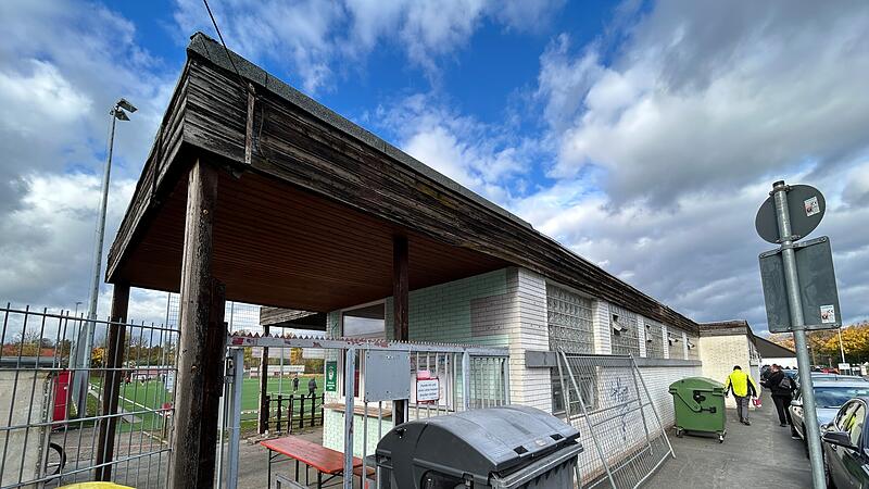 Stocke-Anlage in Coburg: Das alte Umkleidegebäude wird bald abgerissen.