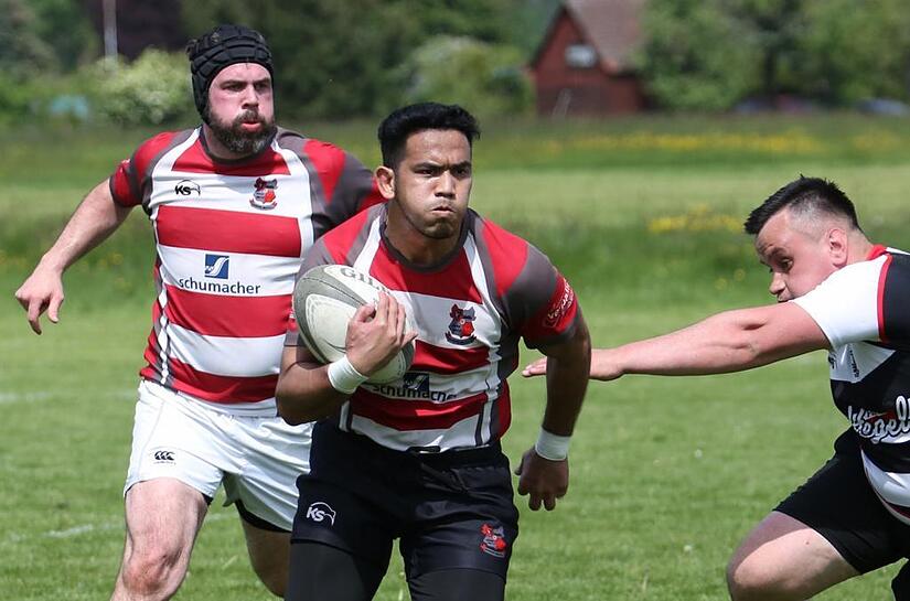 Da war die Coburger Rugby-Welt noch in Ordnung: Verbinder Abdul Latiff Said im Spiel der Wolves gegen die SG Zwiesel/Passau/Regensburg.